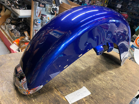 SINISTER BLUE PEARL Front Fender Harley Road King Classic FLTRC Factory Nice!