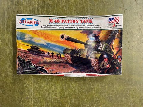ATLANTIS TOY & HOBBY US Army M-46 Patton Tank Plastic model kit 1/48 SEALED NEW
