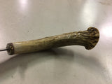 Vtg handmade hunting camping survival knife fixed blade elk horn handle