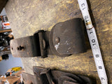 Set Of 3 Heavy Duty Antique Vintage Barn Door Track Roĺlers Trolleys Wheel Farm