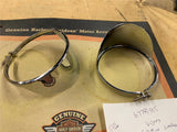 NOS Harley Turn Signal Visors Sportster dyna FXR Softail Fatboy fxst 67799-95t