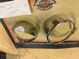 NOS Harley Turn Signal Visors Sportster dyna FXR Softail Fatboy fxst 67799-95t