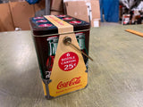 Vintage Coca Cola 6 Pack Advertising Carrying Tin Wood Handled