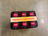 Vintage Coca Cola 6 Pack Advertising Carrying Tin Wood Handled