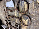 vtg Civil War Era  iron horse bits lot Bridle Shank Mouthpiece Loose ring snaffl