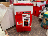 Coca Cola 1999 4 piece 8oz Glass Set With Coke Machine Tin Anchor Hoking