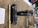 Chrome Rubber Grips Harley chopper Custom Metal Sportster Softail FXR Dyna Cable