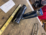 Chrome Rubber Grips Harley chopper Custom Metal Sportster Softail FXR Dyna Cable