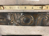 1900's Joy Manufacturing Brass Tag Sign Nameplate Coal mining Vtg Loading Machin