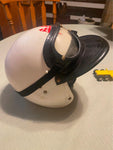 Vtg Kids Race Car Motorcycle 1/2 helmet Goggles Speed racer Harley Police bike!