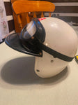 Vtg Kids Race Car Motorcycle 1/2 helmet Goggles Speed racer Harley Police bike!
