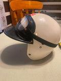 Vtg Kids Race Car Motorcycle 1/2 helmet Goggles Speed racer Harley Police bike!