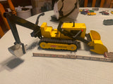 Vtg Tonka Trencher Backhoe Loader Pressed Steel Tin toy 1960s T-6 Heavy Equipmen