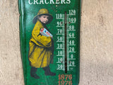 Nabisco 100th Anniversary Premium Saltine Crackers Tin Thermometer 1976 RARE