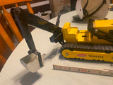 Vtg Tonka Trencher Backhoe Loader Pressed Steel Tin toy 1960s T-6 Heavy Equipmen