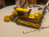 Vtg Tonka Trencher Backhoe Loader Pressed Steel Tin toy 1960s T-6 Heavy Equipmen