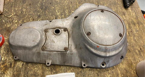 Primary Clutch Cover Harley FXR FXRT FLT Rubber Mount 5 speed 84-88? Polished