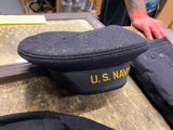 WW2 U.S Navy Uniform Cap Sailor Jacket pants picture Yard Long Framed Ship mate!