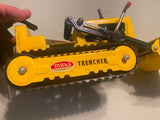 Vtg Tonka Trencher Backhoe Loader Pressed Steel Tin toy 1960s T-6 Heavy Equipmen