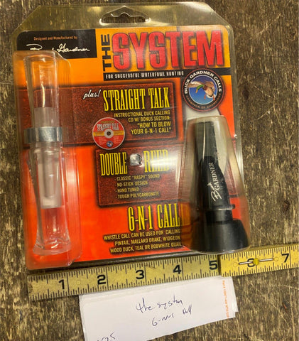 Buck Gardner The System Mallard magic Straight Talk 6 N 1 Whistle DVD Duck Call!