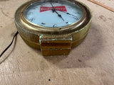Vintage 1950s Budweiser Pocket Watch Lighted Advertising Sign Tested Works