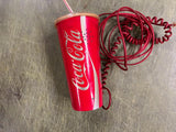 Vintage Coca Cola Telephone Land Line Collection Fountain Drink Coke Gold