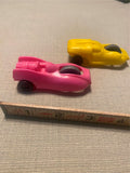 Vtg 1960's JVZ Co Gyro Wheel Racer Quaker Oats Cereal Premium Toy Cars Lot!