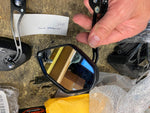 Custom Black Flame Mirrors Honda Kawasaki Triumph Suzuki Motorcycle Scooter