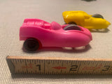 Vtg 1960's JVZ Co Gyro Wheel Racer Quaker Oats Cereal Premium Toy Cars Lot!