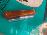 Whiskers Halogen Turn Signal Billet Mirror Stem Mount Harley Softail Sportster!