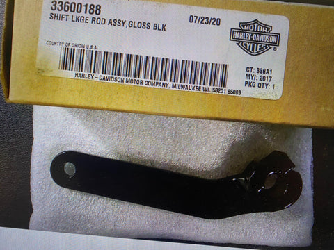 Harley-Davidson Touring FLH Glide Inner Shift Lever Linkage Gloss Black 33600188