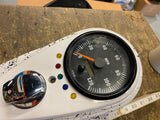Stretched Dash Electronic VDO Speedometer Harley Custom Chopper Motorcycle Softa