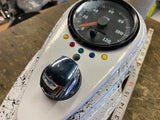 Stretched Dash Electronic VDO Speedometer Harley Custom Chopper Motorcycle Softa