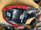 Corbin Custom Made Seat Harley Softail Deuce FXSTD Red black