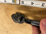 Antique Lions Head Vtg Metal NutCracker 1890's Fancy Victorian Tools Collectible