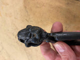 Antique Lions Head Vtg Metal NutCracker 1890's Fancy Victorian Tools Collectible