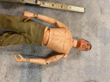 Vtg G.I. Joe Action Figure Marine Army Toy Figure 1964 Hasbro #7400 Brown Hair!
