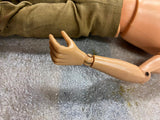 Vtg G.I. Joe Action Figure Marine Army Toy Figure 1964 Hasbro #7400 Brown Hair!