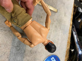 Vtg G.I. Joe Action Figure Marine Army Toy Figure 1964 Hasbro #7400 Brown Hair!