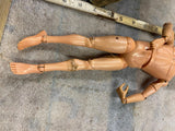 Vtg G.I. Joe Action Figure Marine Army Toy Figure 1964 Hasbro #7400 Brown Hair!