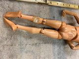Vtg G.I. Joe Action Figure Marine Army Toy Figure 1964 Hasbro #7400 Brown Hair!