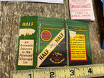 Vtg Cigarette Paper half half bounty dial 1950's Collectible Lot Advertising sig