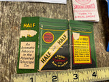 Vtg Cigarette Paper half half bounty dial 1950's Collectible Lot Advertising sig