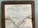 VTG Antique 1919 World War I United States Army Honorable Discharge Paper FRAMED