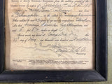VTG Antique 1919 World War I United States Army Honorable Discharge Paper FRAMED
