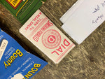 Vtg Cigarette Paper half half bounty dial 1950's Collectible Lot Advertising sig