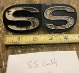 SS Grill Emblem Badge Medallion Chevrolet Chevy Chevelle Camaro Nova OEM Vtg!