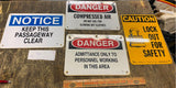 Lot Construction Danger Compressed Air Steel Mill Garage Man Cave Work Place!