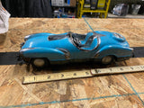 Vtg Irwin USA 1950's Roadster Convertible Plastic Car Toy Blue