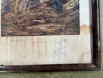 Vtg Antique 1918 Reni Mel America! United Stated Army Framed Color Print